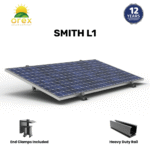 BHS Aluminium Smith L1 Solar Structure with clamps For Single Solar Panel