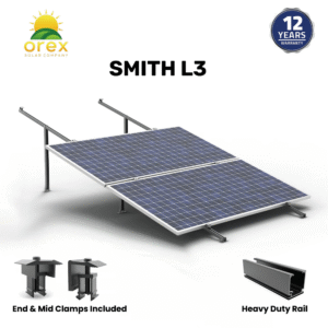 BHS Aluminium Smith L3 Solar Structure with clamps For three Solar Panel
