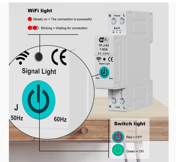 Smart Voltage & Current Protector with kWh Display