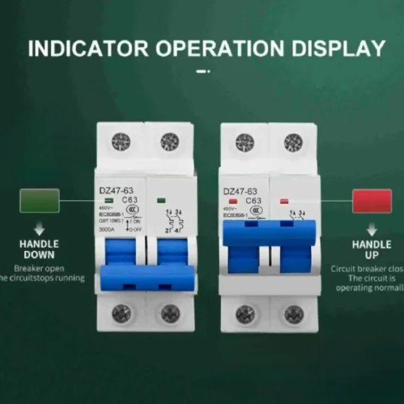 2P AC C Type MCB Circuit Breaker