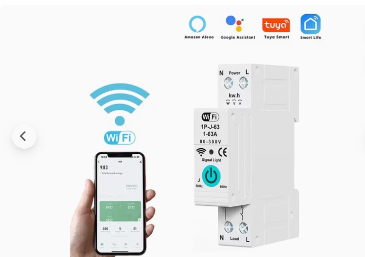 Smart Voltage & Current Protector with kWh Display