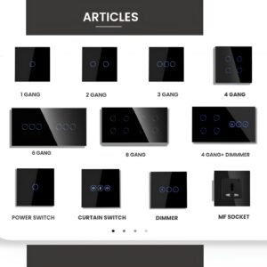 Orex Premium Black Glass Smart Modular Control System