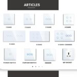 Orex Premium White Glass Smart Modular Control System