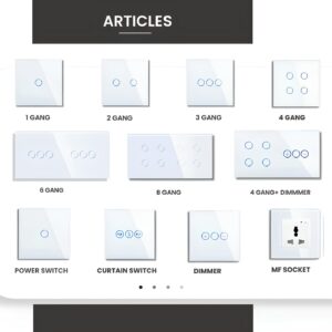 Orex Premium White Glass Smart Modular Control System