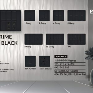 Orex Premium Black Glass Smart Modular Control System