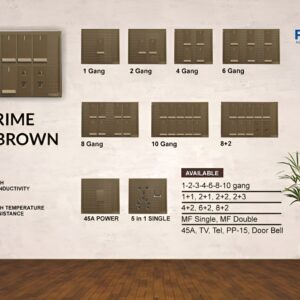 Orex Art Brown Mechanical Modular Electrical Series