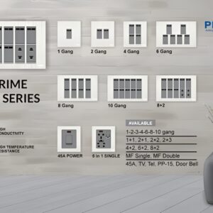 Orex MM Series Mechanical Modular Electrical Series (White/Grey)