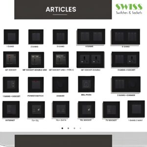 SWISS Black Modular Electrical Series