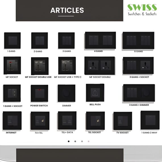 SWISS Black Modular Electrical Series