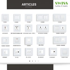 SWISS White Modular Electrical Series