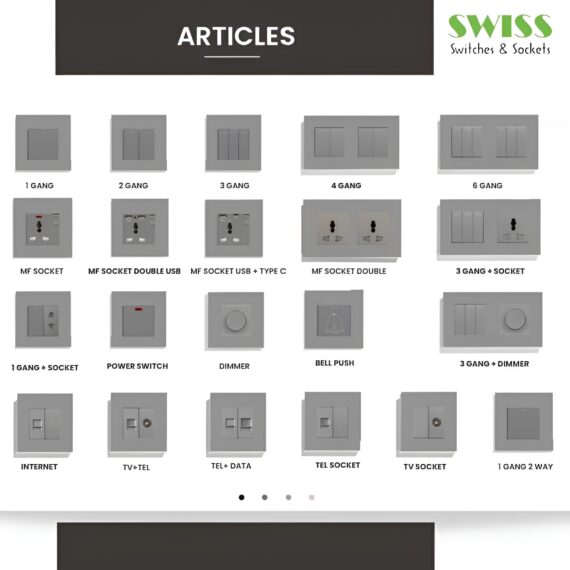 SWISS Grey Modular Electrical Series