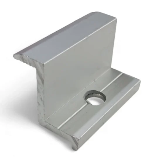 Z-Profile End Clamp for Solar Panel Mounting – Premium Aluminum Finish