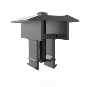 Aluminum Mid Clamp with Bolt and Base for Solar Panel Mounting Systems